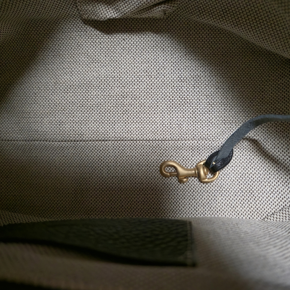 Vintage Dooney & Bourke Tan and Brown Canvas Logo Satchel - Picture 6 of 10